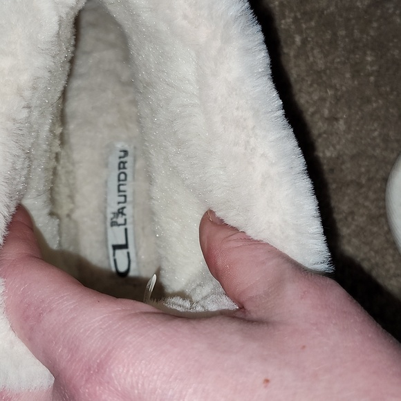 CHINESE LAUNDRY Tan Seude and Lamb's Wool Slip On Boots, NWOT, Size 10M - Picture 5 of 6